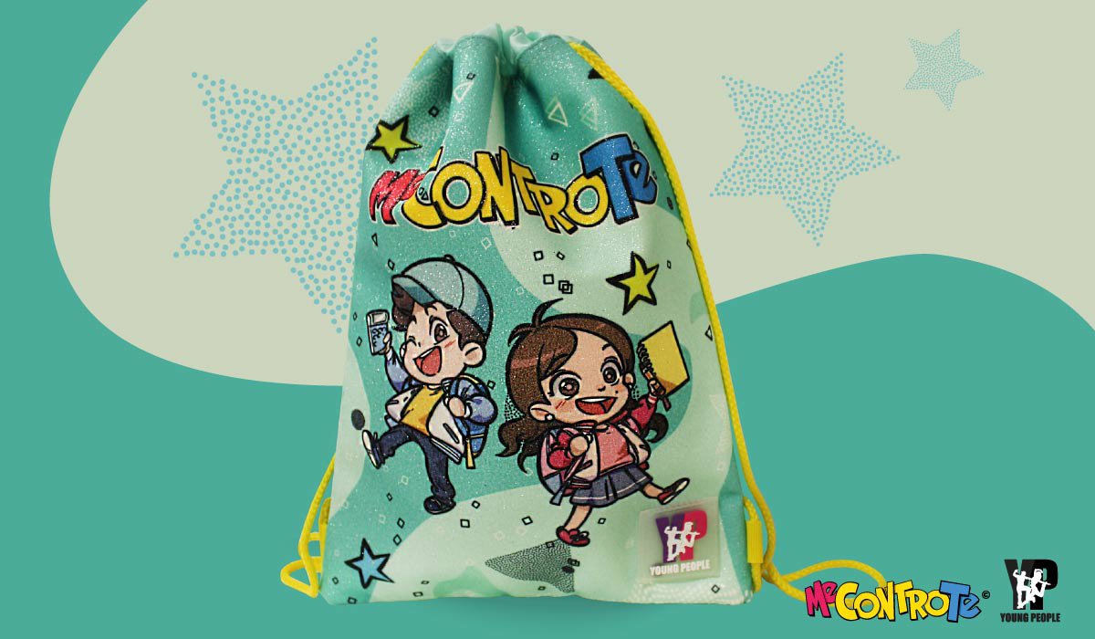 ZAINO SCUOLA SQUARE GLITTERATO BLU ME CONTRO TE – Me contro Te